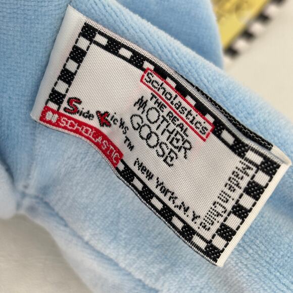 Mother Goose Cat Fiddle Plush Rattle Toy Blue 12 Inch Side Kick 1998 Scholastic - Picture 10 of 11